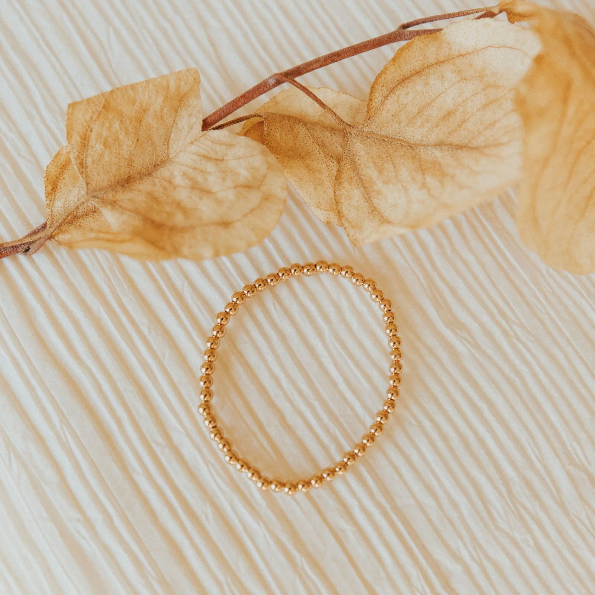 Staci Gold Filled Bead Bracelet