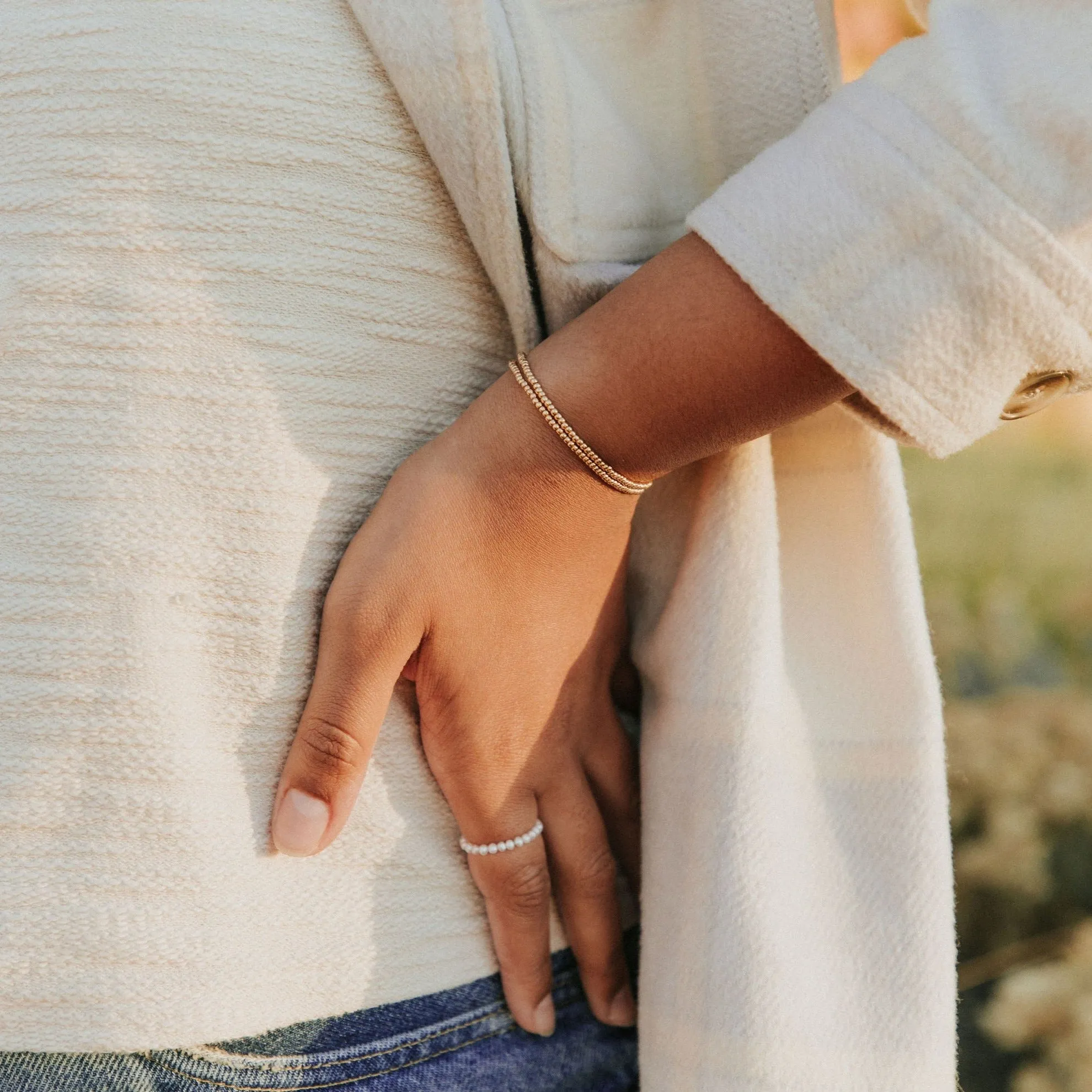 Staci Gold Filled Bead Bracelet