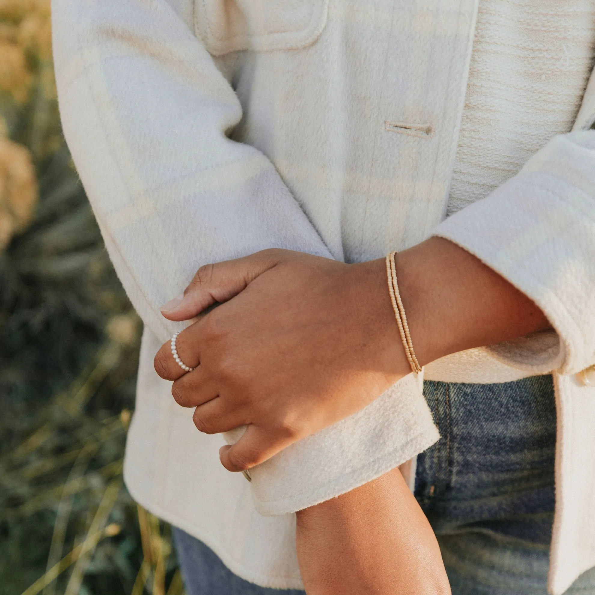 Staci Gold Filled Bead Bracelet