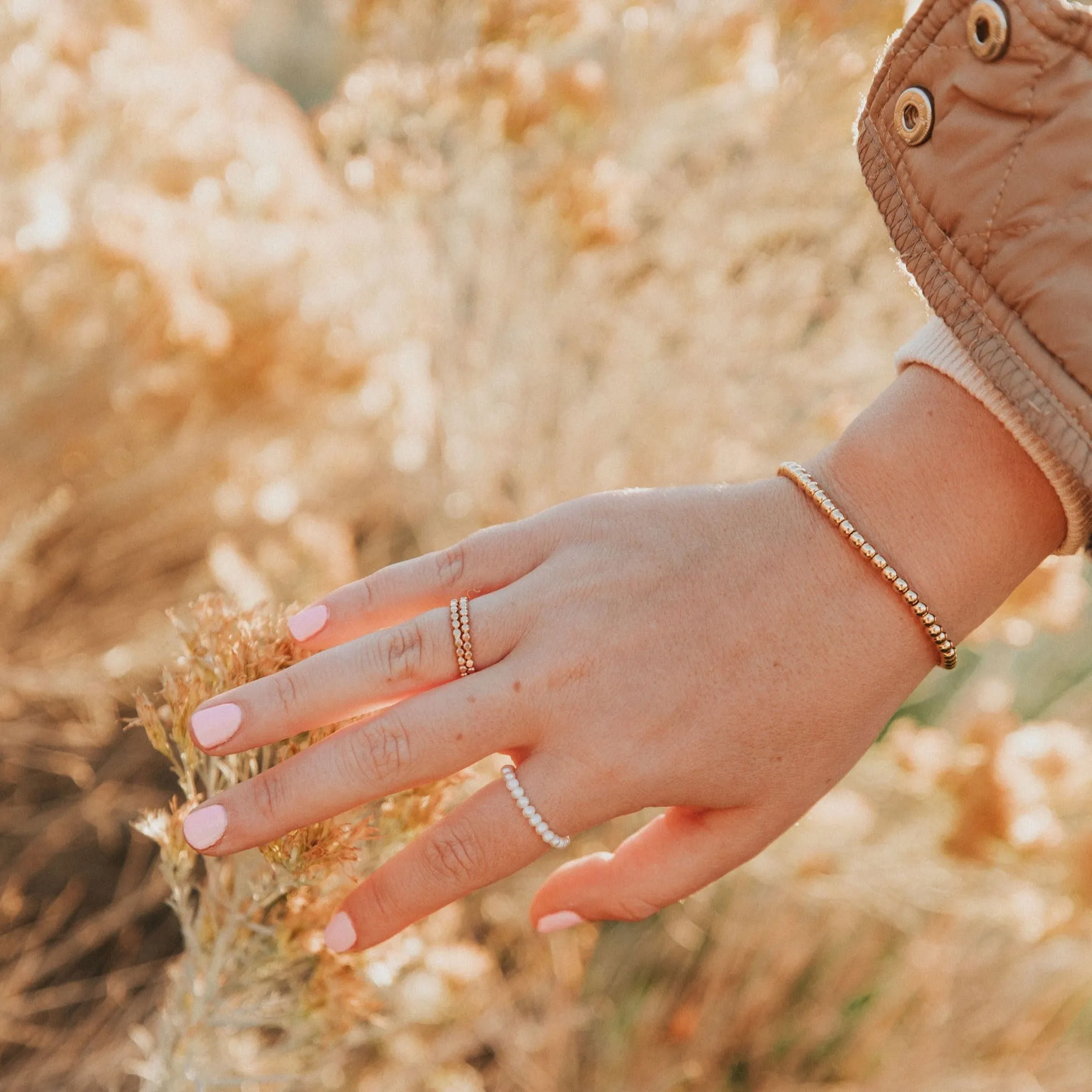 Staci Gold Filled Bead Bracelet