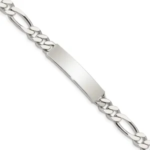 Sterling Silver 7.5-inch 7MM ID Figaro Bracelet