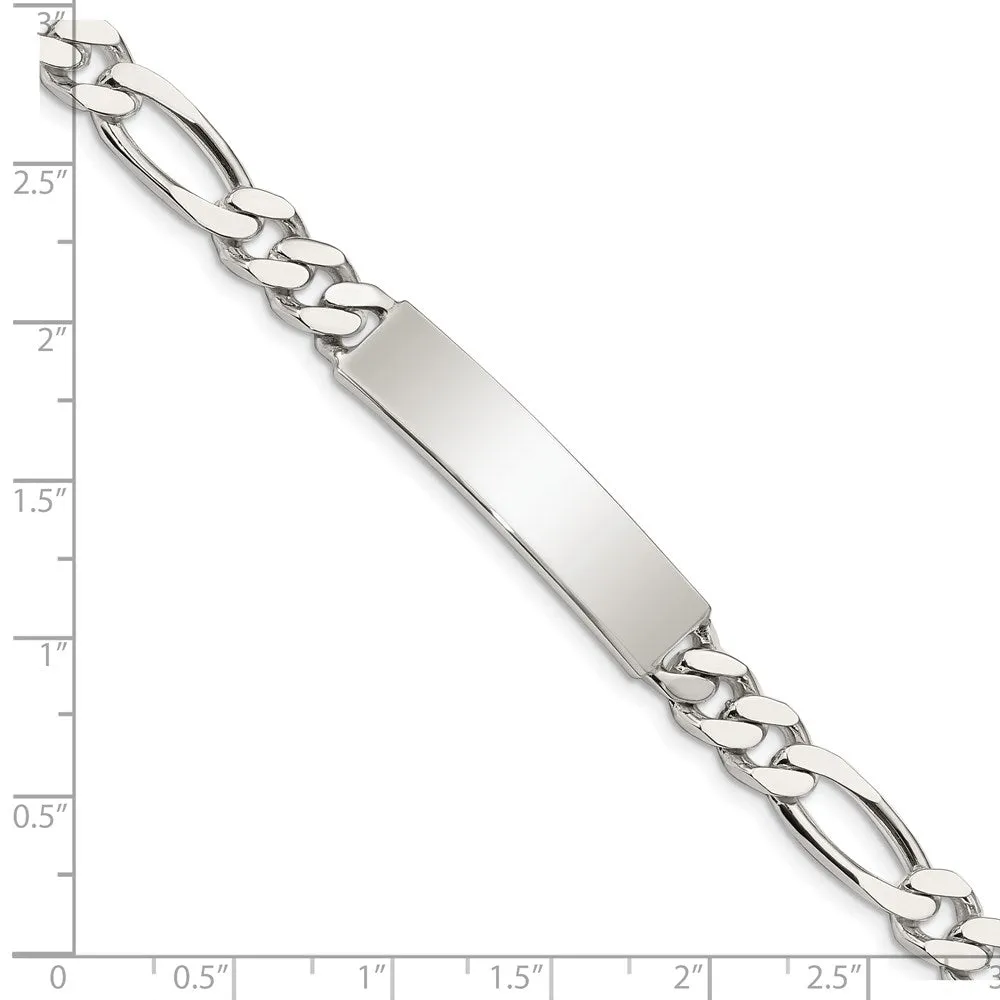 Sterling Silver 7.5-inch 7MM ID Figaro Bracelet