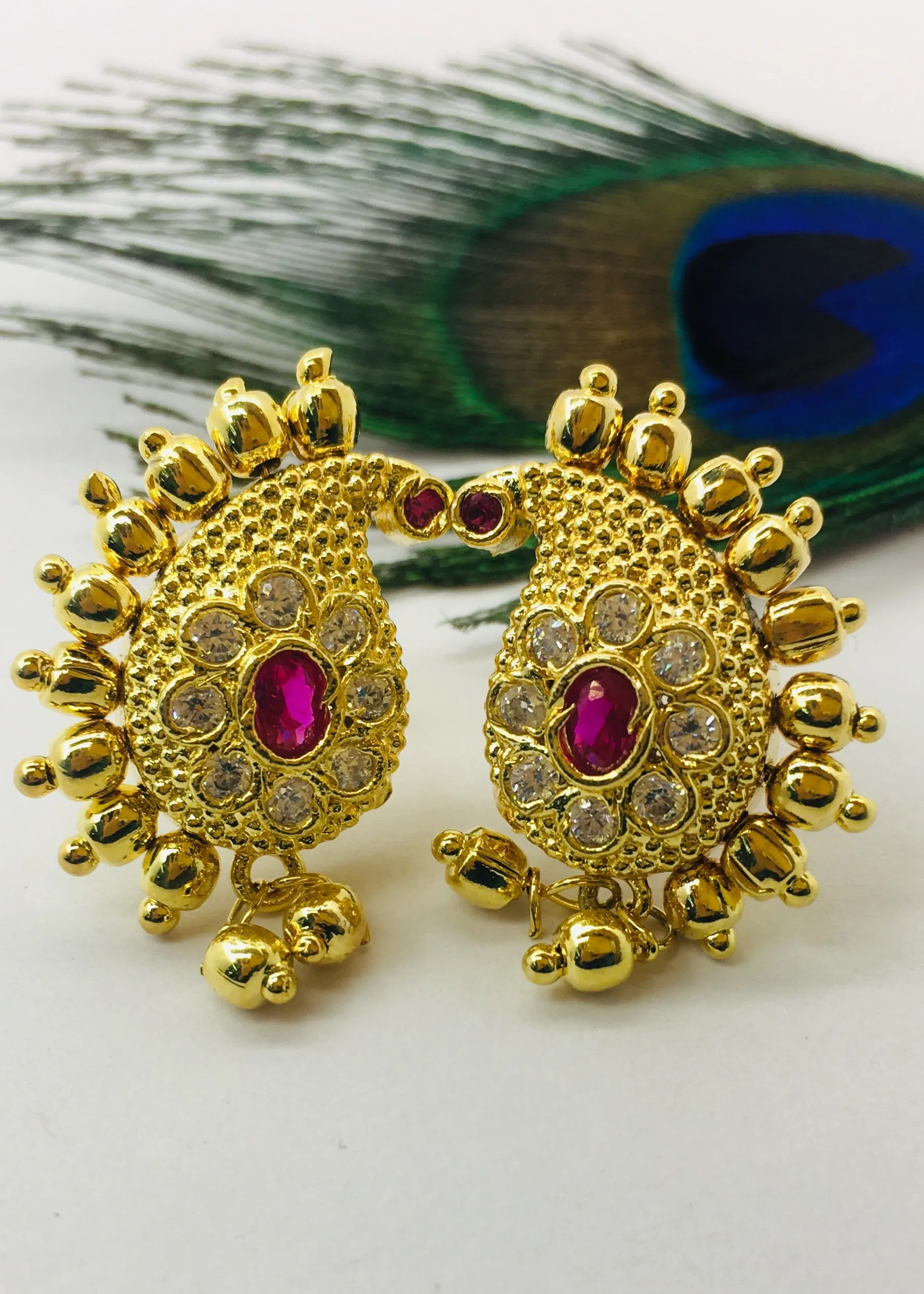 STYLISH PEACOCK EARRINGS