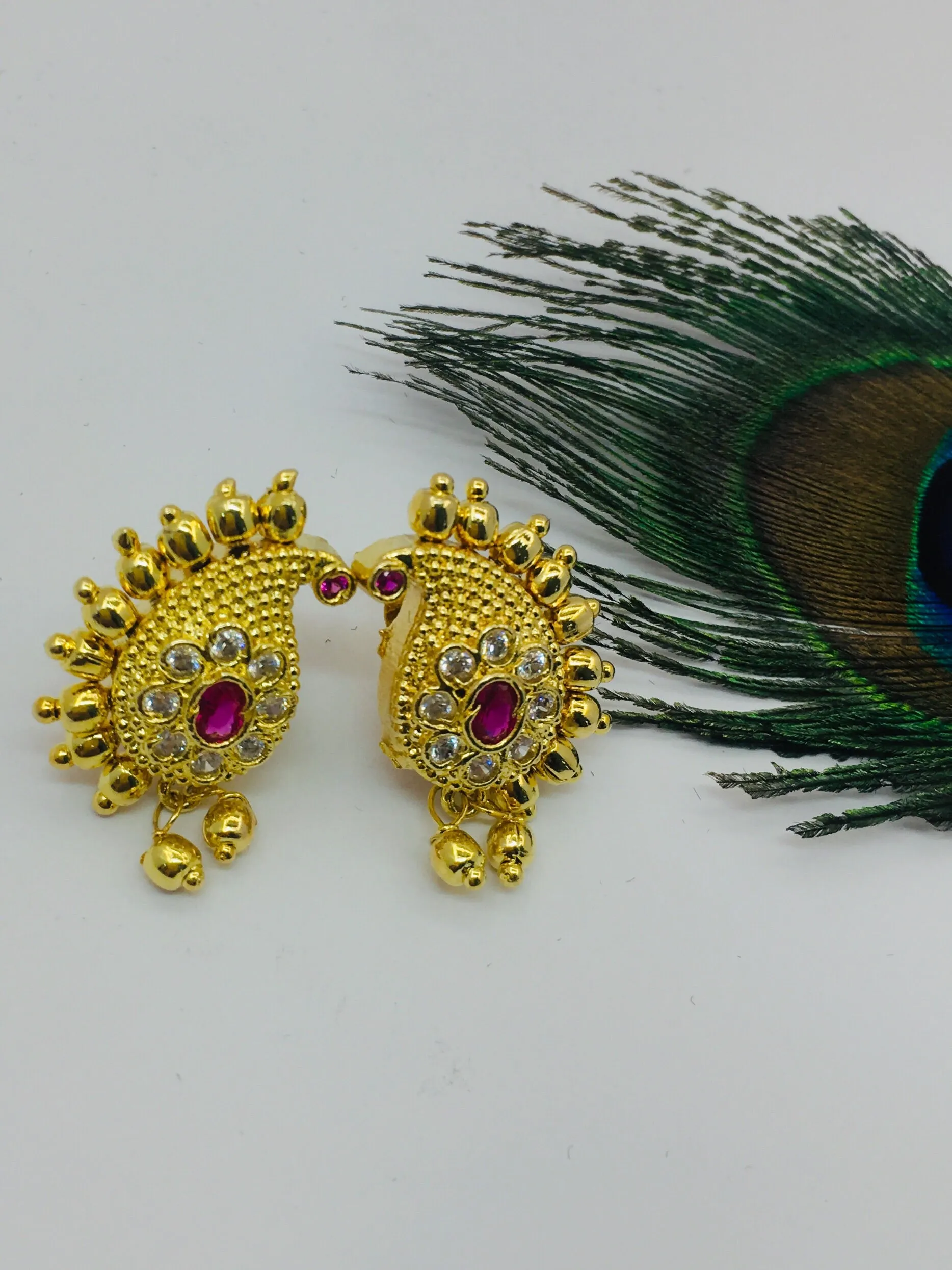 STYLISH PEACOCK EARRINGS