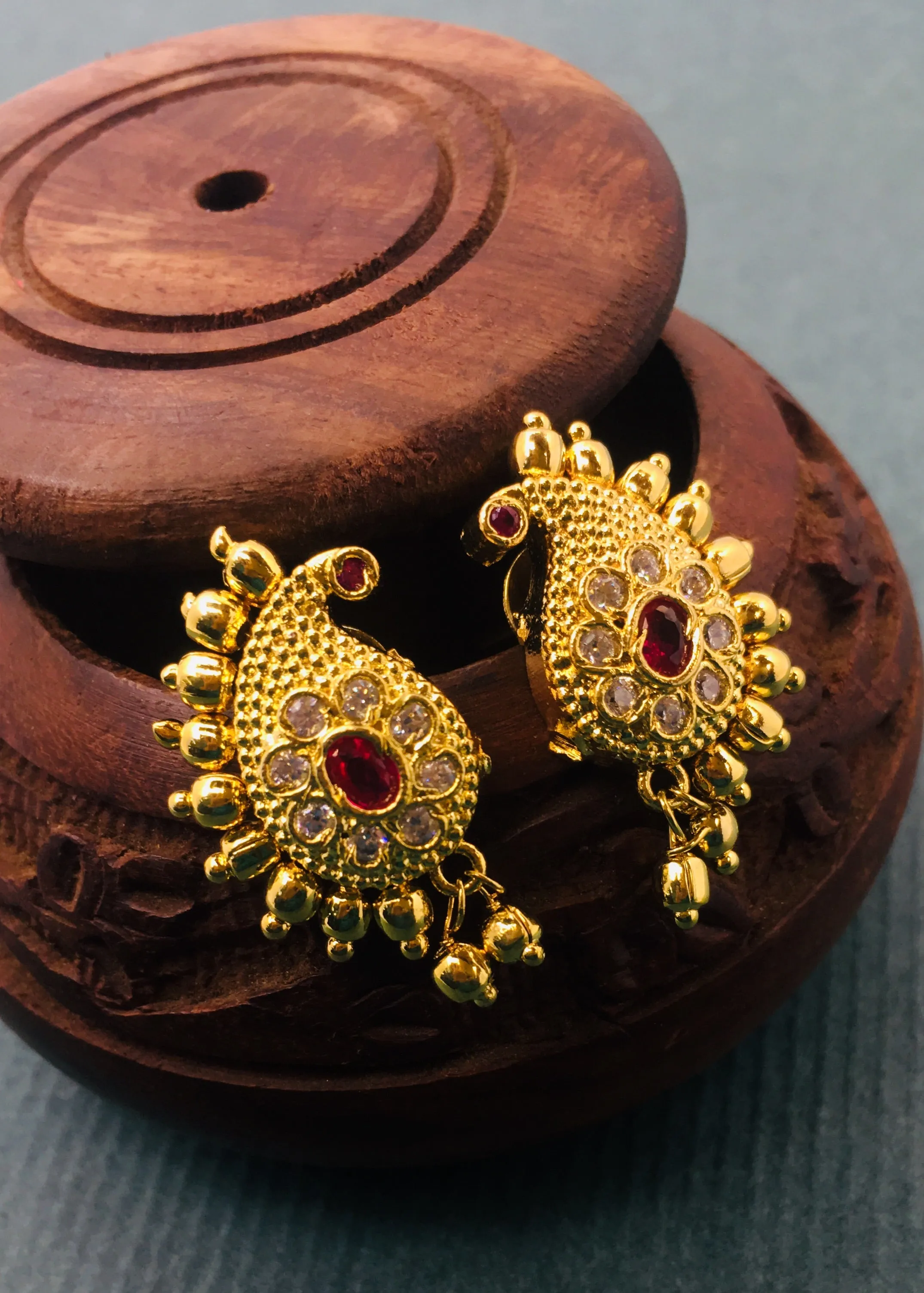 STYLISH PEACOCK EARRINGS