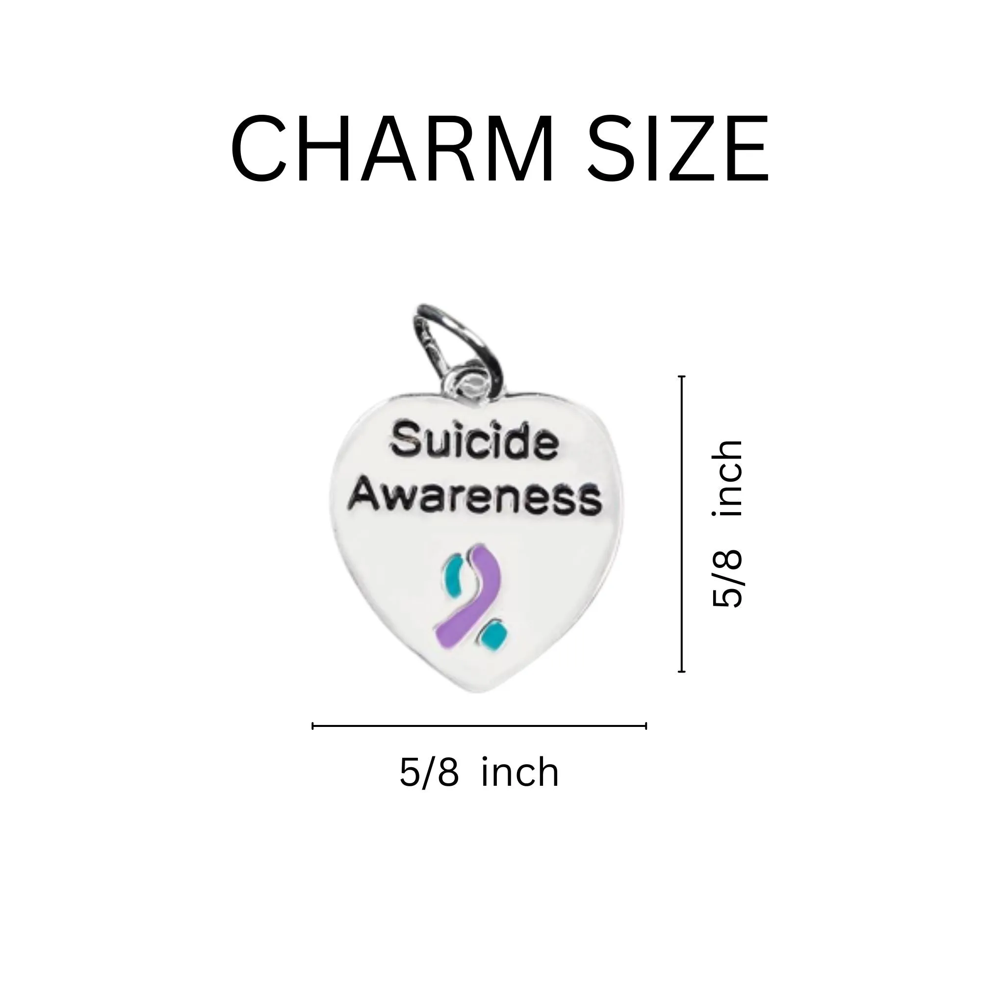 Suicide Awareness Silver Beaded Bracelets