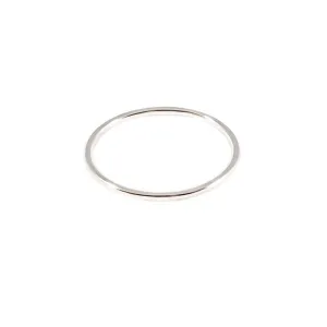 Thin Stacking Ring in Silver