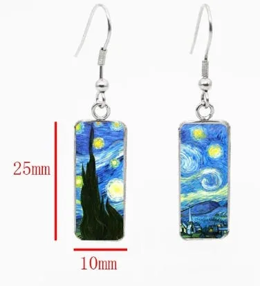 Van Gogh Inspired Japanese Earrings