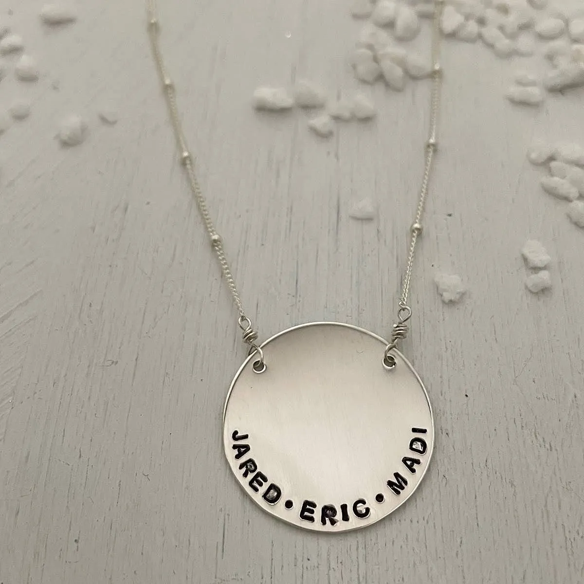 Vida Personalized Disc Necklace