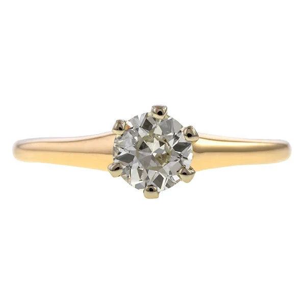 Vintage Solitaire Engagement Ring, Circular Brilliant 0.53ct.