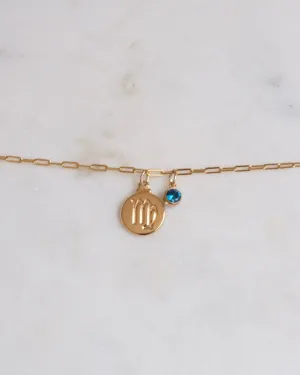 Virgo Zodiac Anklet