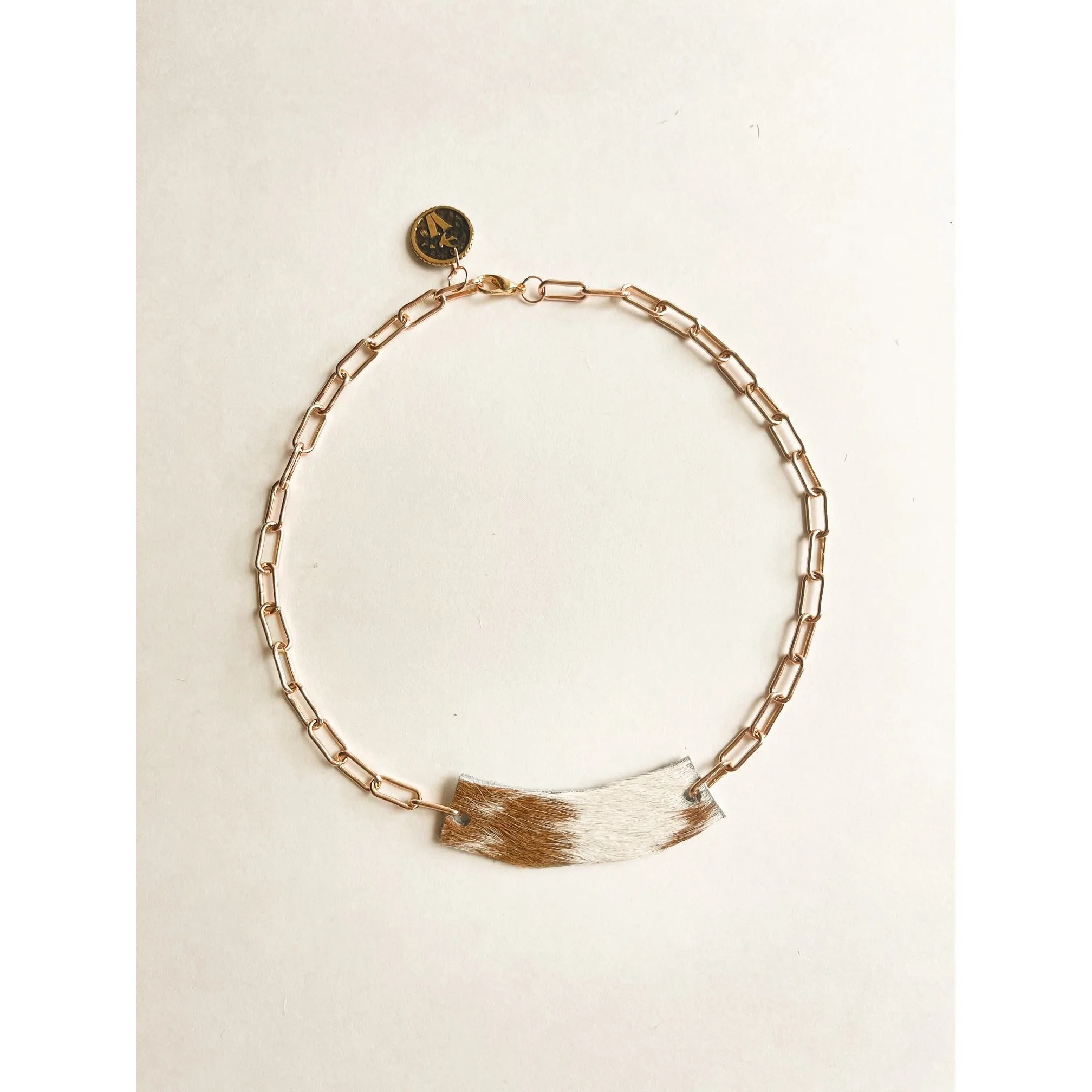 VN117 - The Modern Cowgirl Cowhide Necklace