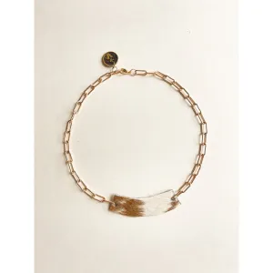 VN117 - The Modern Cowgirl Cowhide Necklace